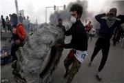 تداوم بسته بودن مسیرها و پل‌ها در عراق/ آتش‌سوزی‌ در خیابان‌های بغداد و بازداشت خرابکاران