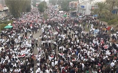 برگزاری تظاهرات میلیونی ضد آمریکایی در عراق