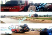 راننده و کمک راننده کامیونت باری در کانال شاه ولی دزفول غرق شدند