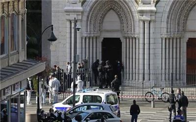حمله با سلاح سرد به کلیسای نیس فرانسه/ بالا رفتن سطح هشدار امنیتی در سراسر کشور