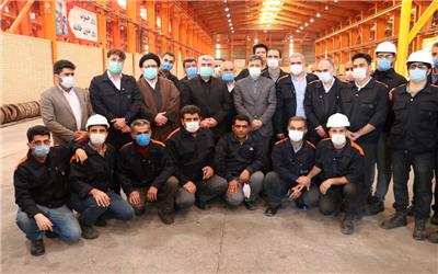 بازدید رئیس بنیاد مستضعفان از کارخانه آلومینیوم کاوه خوزستان