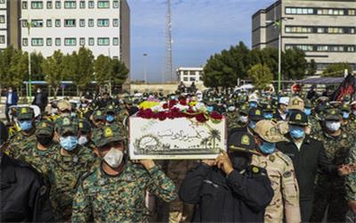 مراسم تشییع شهید تازه تفحص شده دوران دفاع مقدس در دزفول