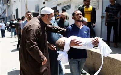 بمباران غزه برای نهمین روز متوالی/شمار شهدای غزه به 212 تن رسید/ادامه موشک باران اراضی اشغالی