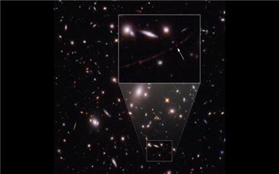 درخشش دورترین ستاره جهان در تصویر تلسکوپ "جیمز وب"