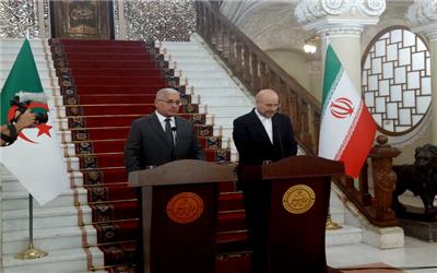 قالیباف در نشست خبری مشترک با همتای الجزایری خود خبر داد تاکید بر روابط دوجانبه اقتصادی و بین المللی بین ایران و الجزایر