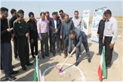 کلنگ زنی پروژه احداث نهالستان بمناسبت هفته دولت در شهرستان هندیجان